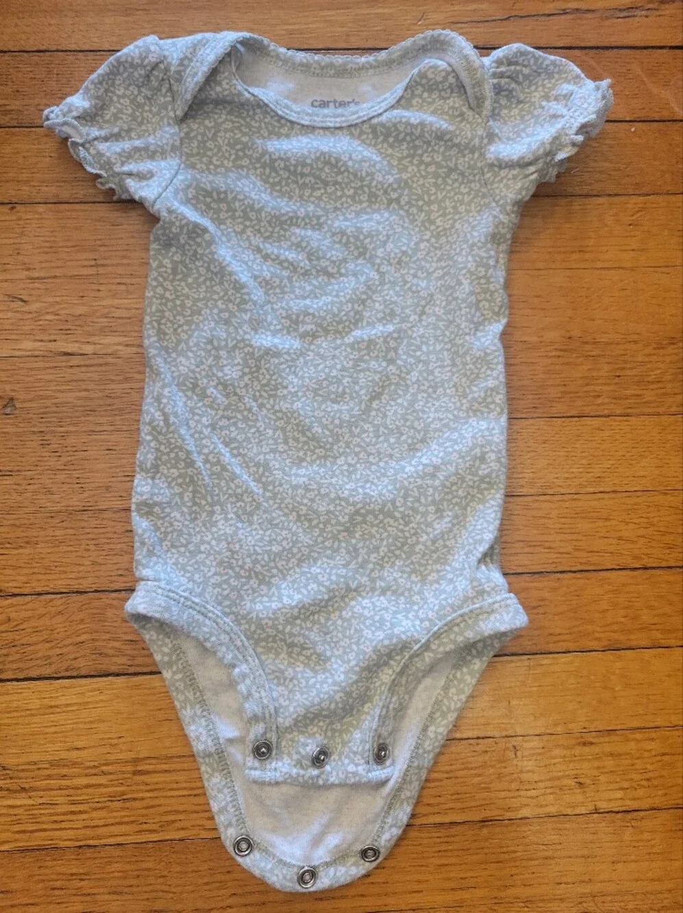 Carters 3-Piece Baby Bodysuit Set - Pink & Mint Strawberry Prints